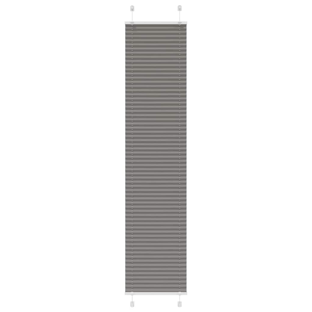 Plissee Anthrazit 50x200 cm Stoffbreite 49,4 cm Polyester