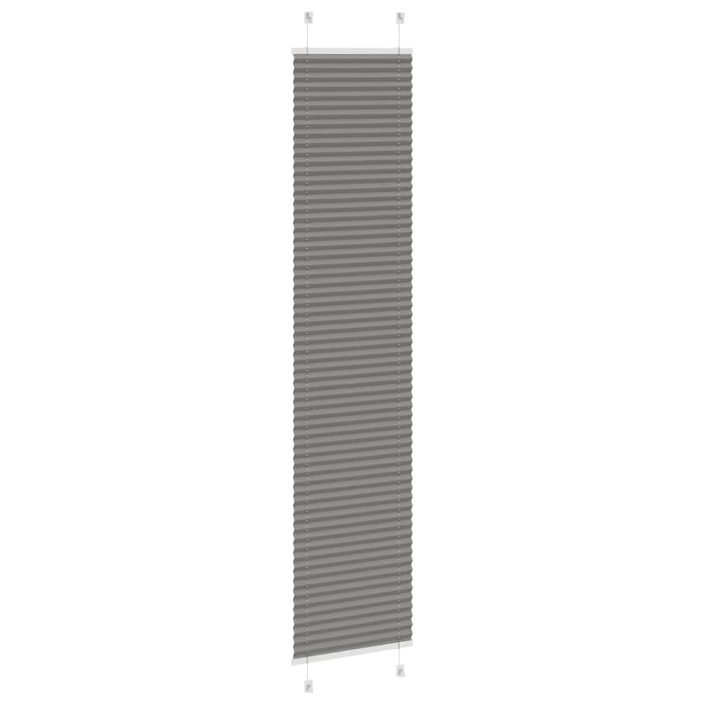 Plissee Anthrazit 50x200 cm Stoffbreite 49,4 cm Polyester