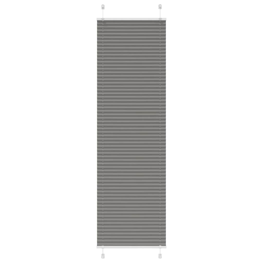 Plissee Anthrazit 55x200 cm Stoffbreite 54,4 cm Polyester