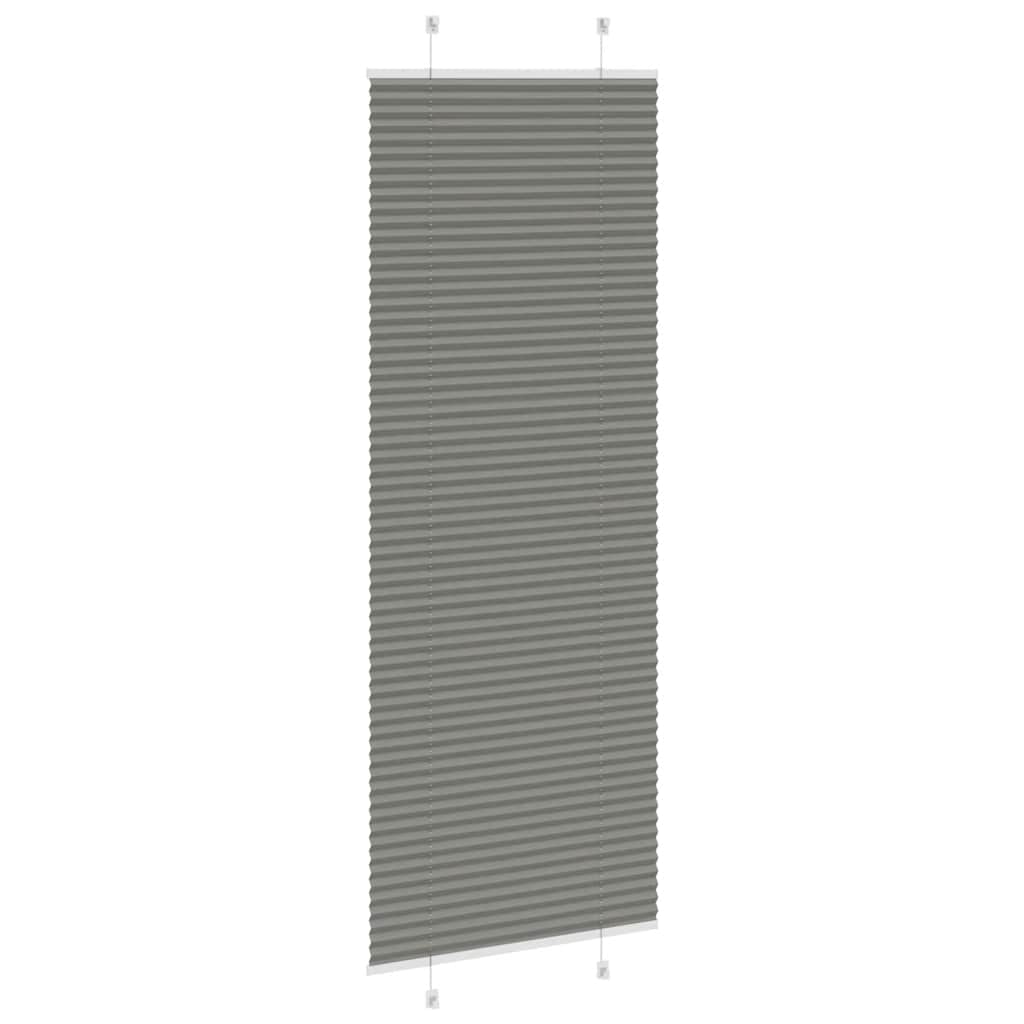 Plissee Anthrazit 70x200 cm Stoffbreite 69,4 cm Polyester