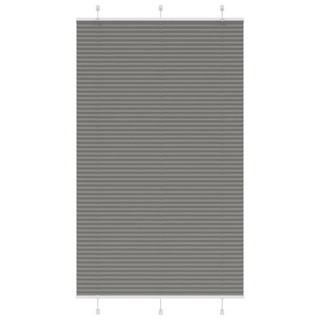 Plissee Anthrazit 115x200 cm Stoffbreite 114,4 cm Polyester