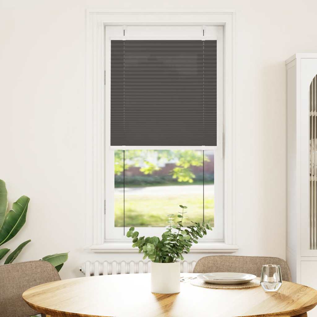 Plissee Schwarz 60x100 cm Stoffbreite 59,4 cm Polyester
