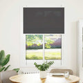 Plissee Schwarz 85x100 cm Stoffbreite 84,4 cm Polyester