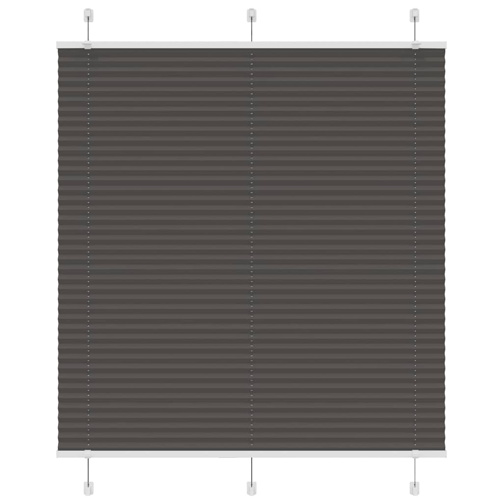 Plissee Schwarz 115x100 cm Stoffbreite 114,4 cm Polyester