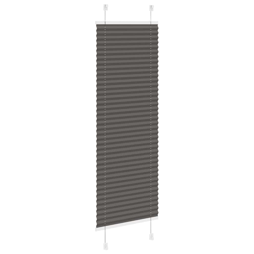 Plissee Schwarz 50x150 cm Stoffbreite 49,4 cm Polyester