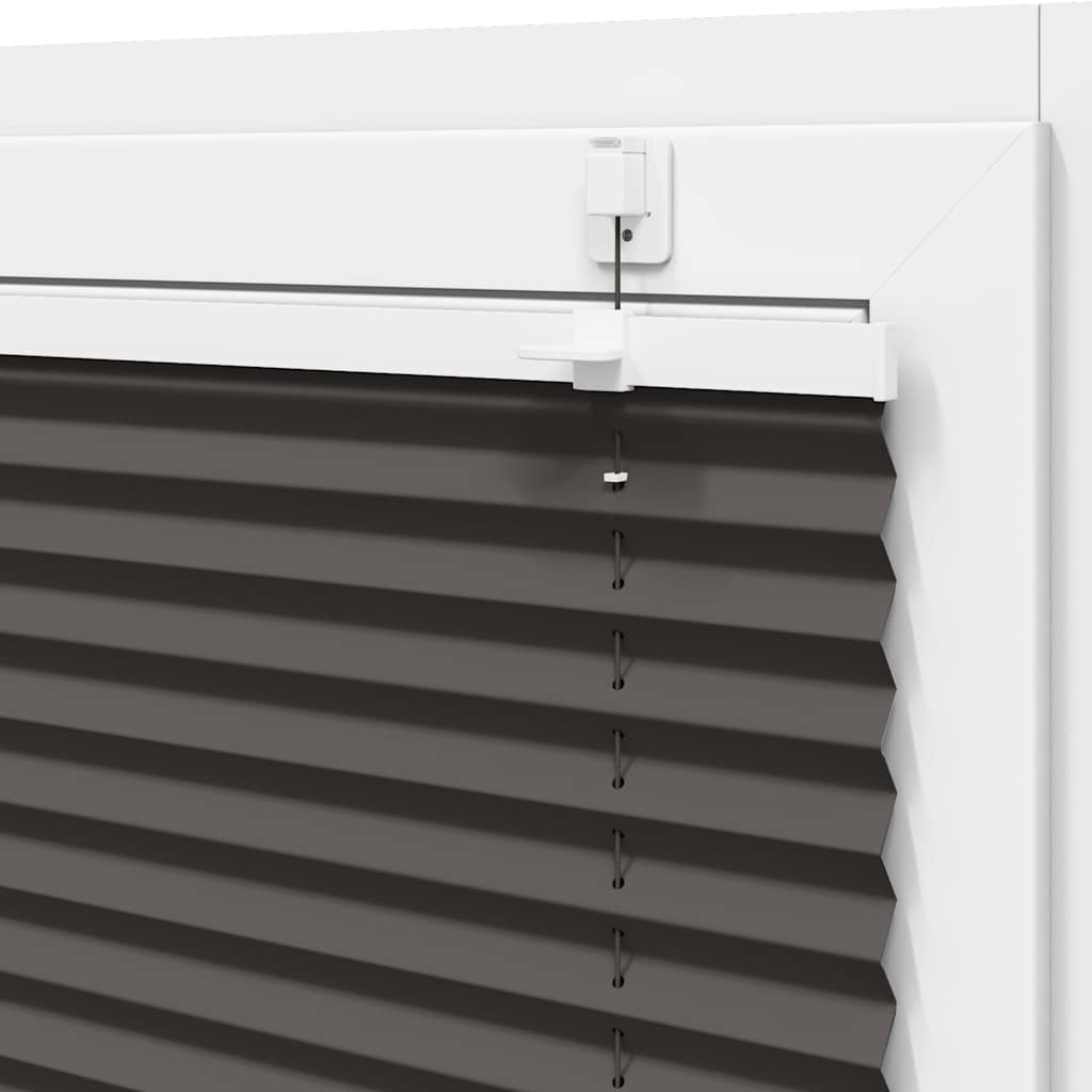 Plissee Schwarz 50x150 cm Stoffbreite 49,4 cm Polyester