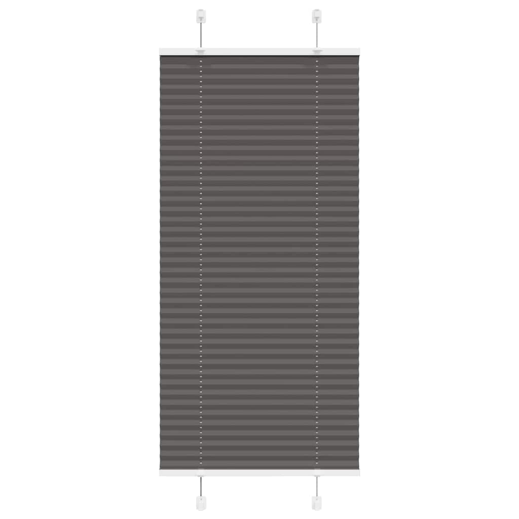 Plissee Schwarz 60x150 cm Stoffbreite 59,4 cm Polyester