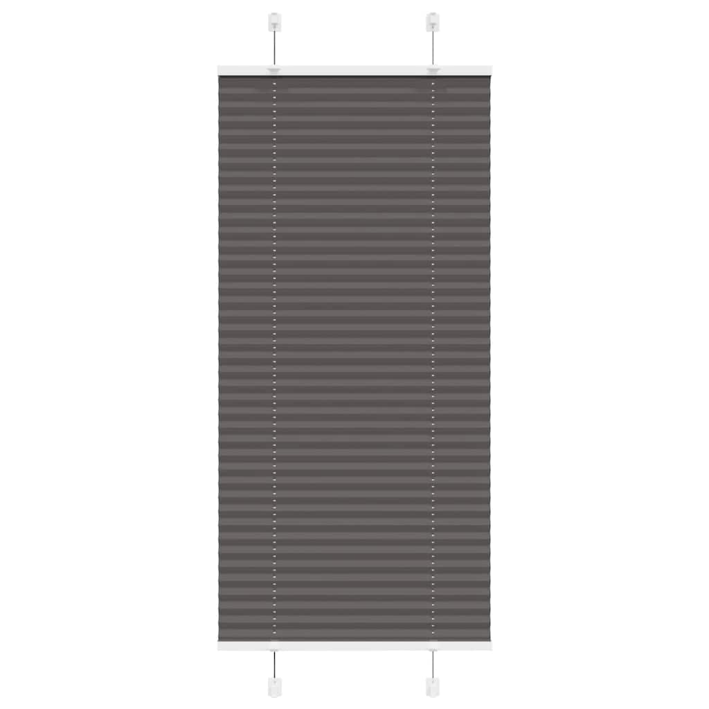 Plissee Schwarz 65x150 cm Stoffbreite 64,4 cm Polyester