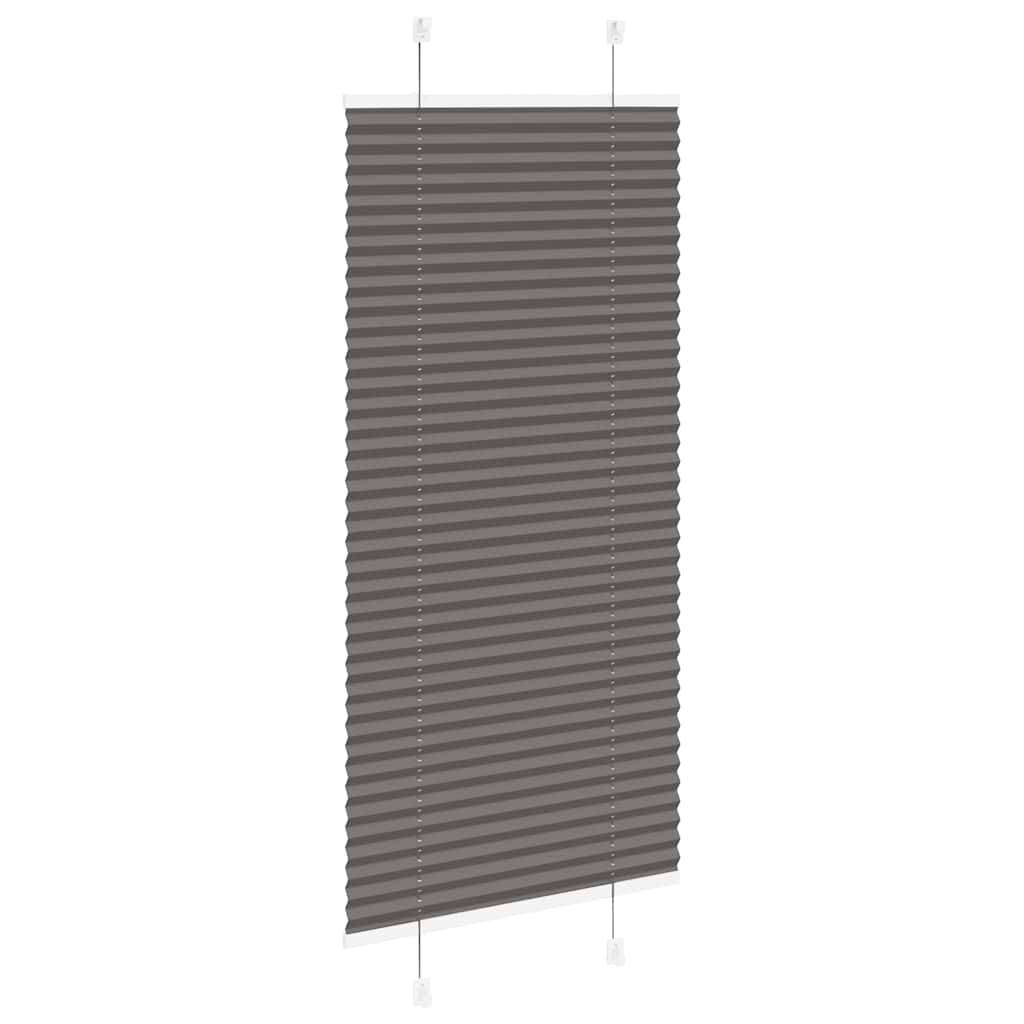 Plissee Schwarz 65x150 cm Stoffbreite 64,4 cm Polyester