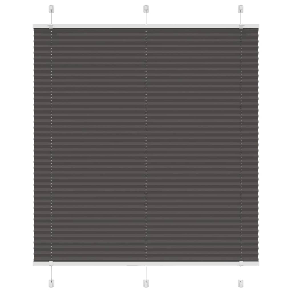 Plissee Schwarz 115x150 cm Stoffbreite 114,4 cm Polyester