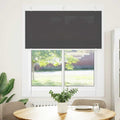 Plissee Schwarz 120x150 cm Stoffbreite 119,4 cm Polyester