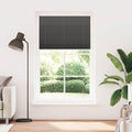 Plissee Schwarz 120x200 cm Stoffbreite 119,4 cm Polyester