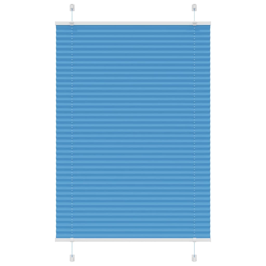 Plissee Blau 95x100 cm Stoffbreite 94,4 cm Polyester