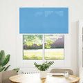 Plissee Blau 105x100 cm Stoffbreite 104,4 cm Polyester
