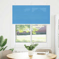 Plissee Blau 120x100 cm Stoffbreite 119,4 cm Polyester