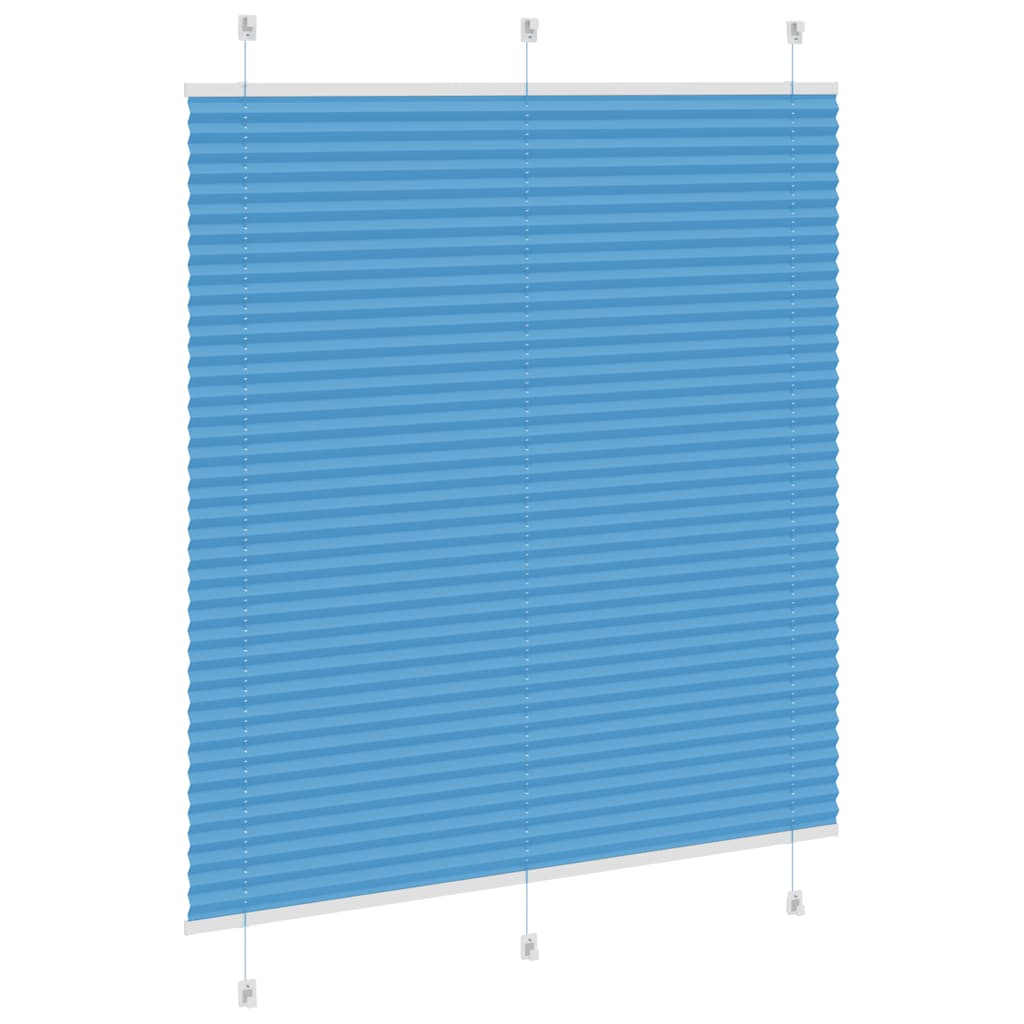 Plissee Blau 120x100 cm Stoffbreite 119,4 cm Polyester