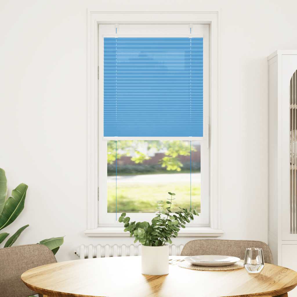 Plissee Blau 60x150 cm Stoffbreite 59,4 cm Polyester