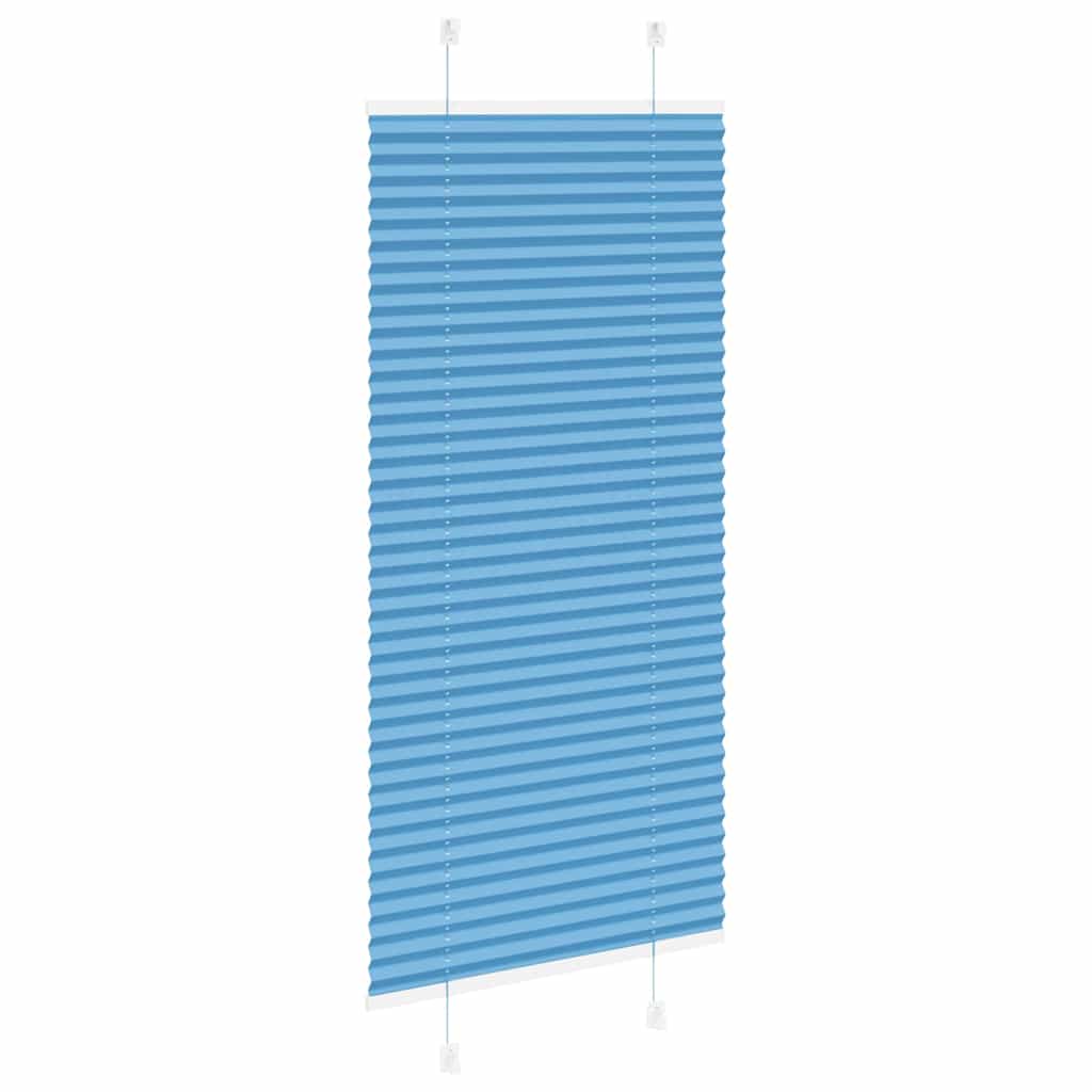 Plissee Blau 65x150 cm Stoffbreite 64,4 cm Polyester