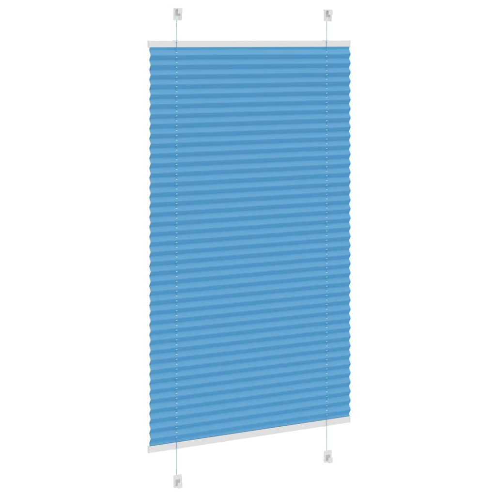 Plissee Blau 75x150 cm Stoffbreite 74,4 cm Polyester