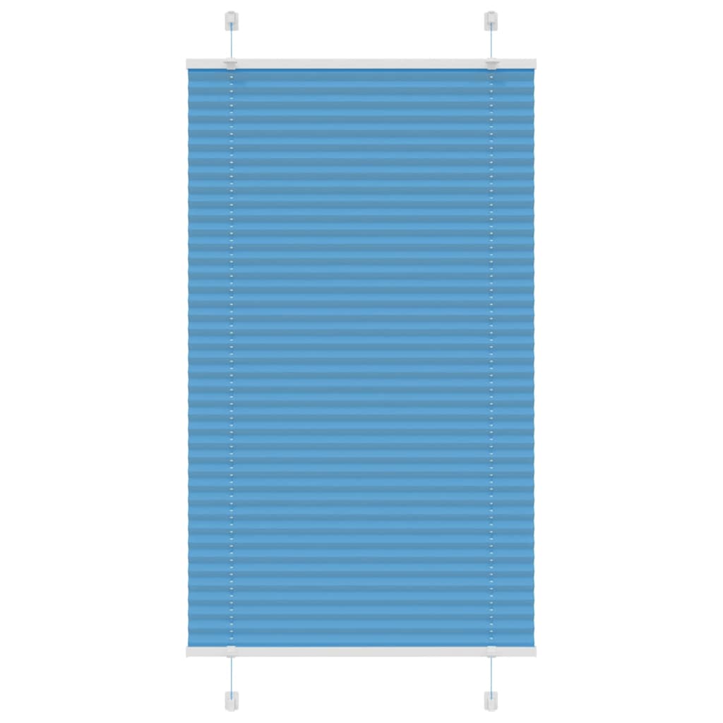 Plissee Blau 80x150 cm Stoffbreite 79,4 cm Polyester