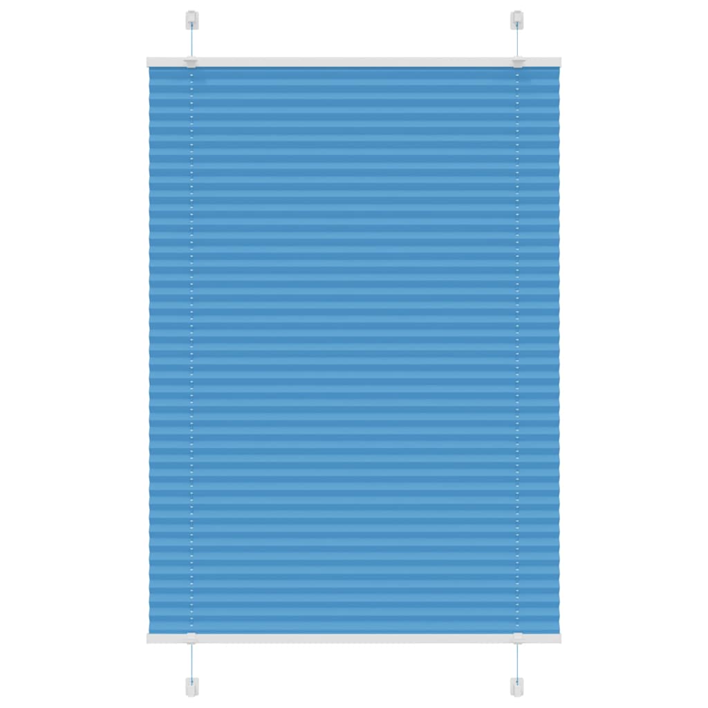Plissee Blau 100x150 cm Stoffbreite 99,4 cm Polyester