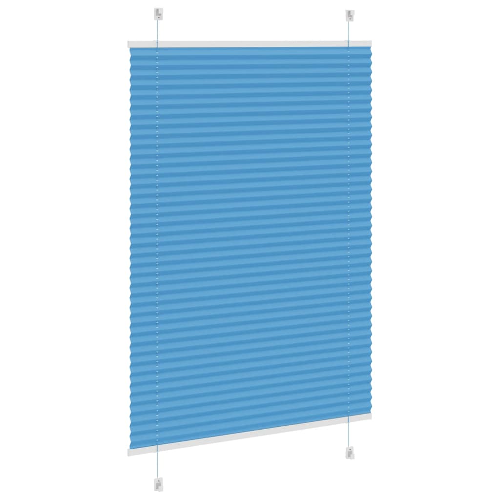 Plissee Blau 100x150 cm Stoffbreite 99,4 cm Polyester