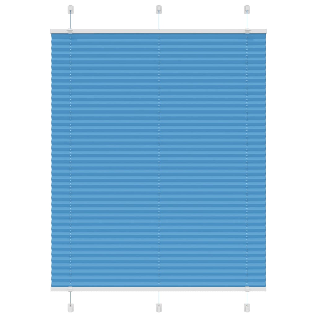 Plissee Blau 105x150 cm Stoffbreite 104,4 cm Polyester