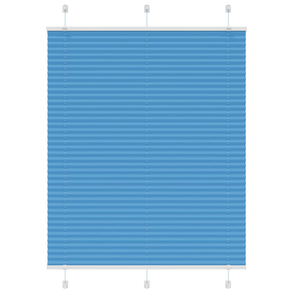 Plissee Blau 110x150 cm Stoffbreite 109,4 cm Polyester