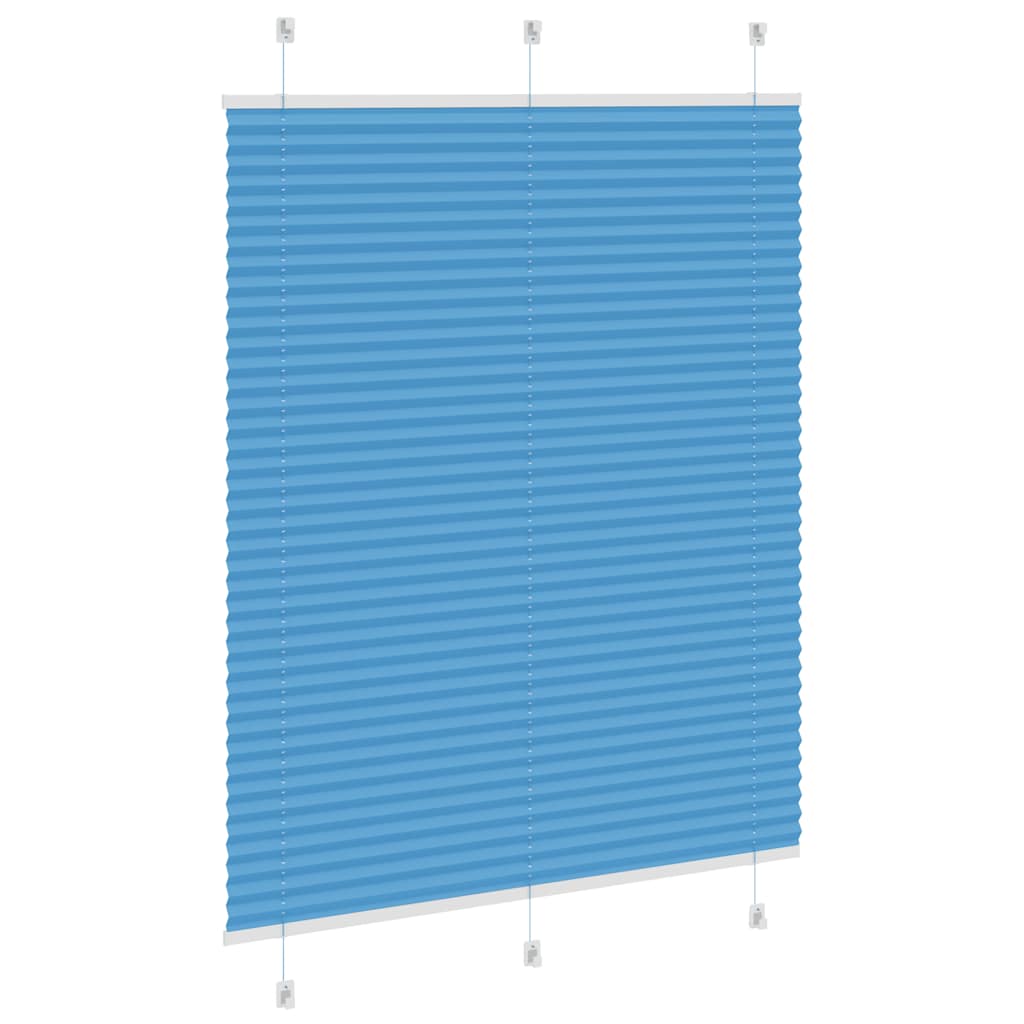 Plissee Blau 110x150 cm Stoffbreite 109,4 cm Polyester
