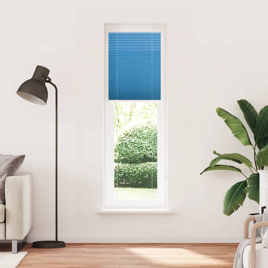 Plissee Blau 55x200 cm Stoffbreite 54,4 cm Polyester