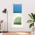Plissee Blau 80x200 cm Stoffbreite 79,4 cm Polyester