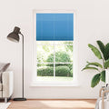 Plissee Blau 105x200 cm Stoffbreite 104,4 cm Polyester