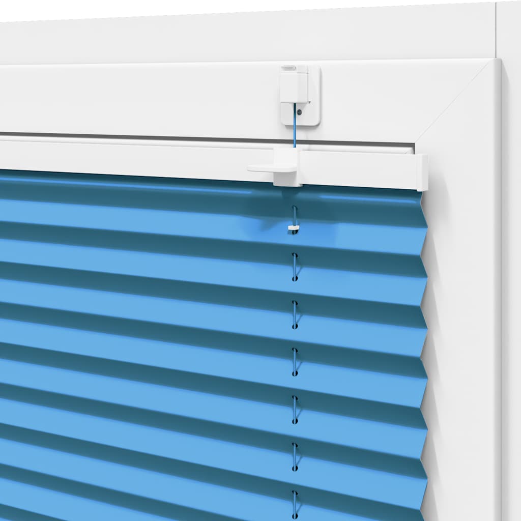 Plissee Blau 115x200 cm Stoffbreite 114,4 cm Polyester