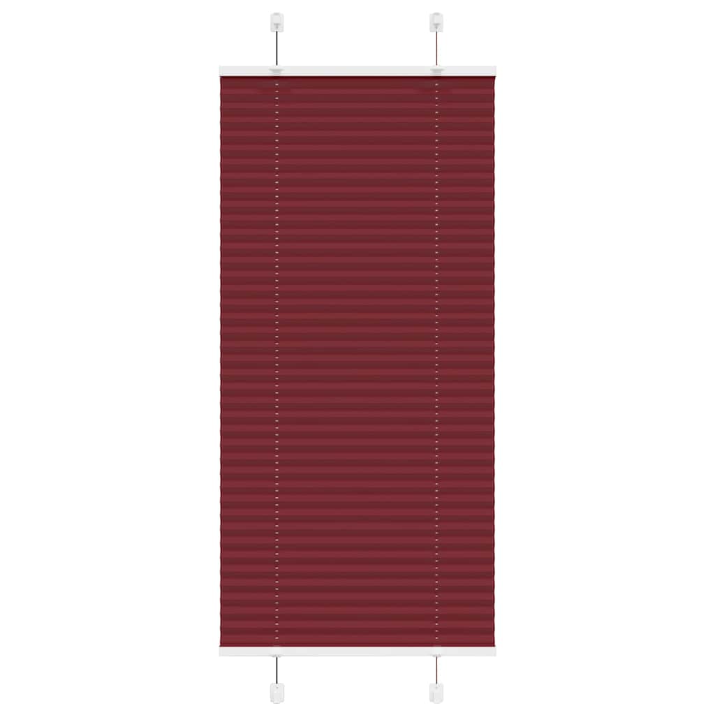 Plissee Bordeauxrot 60x100 cm Stoffbreite 59,4 cm Polyester