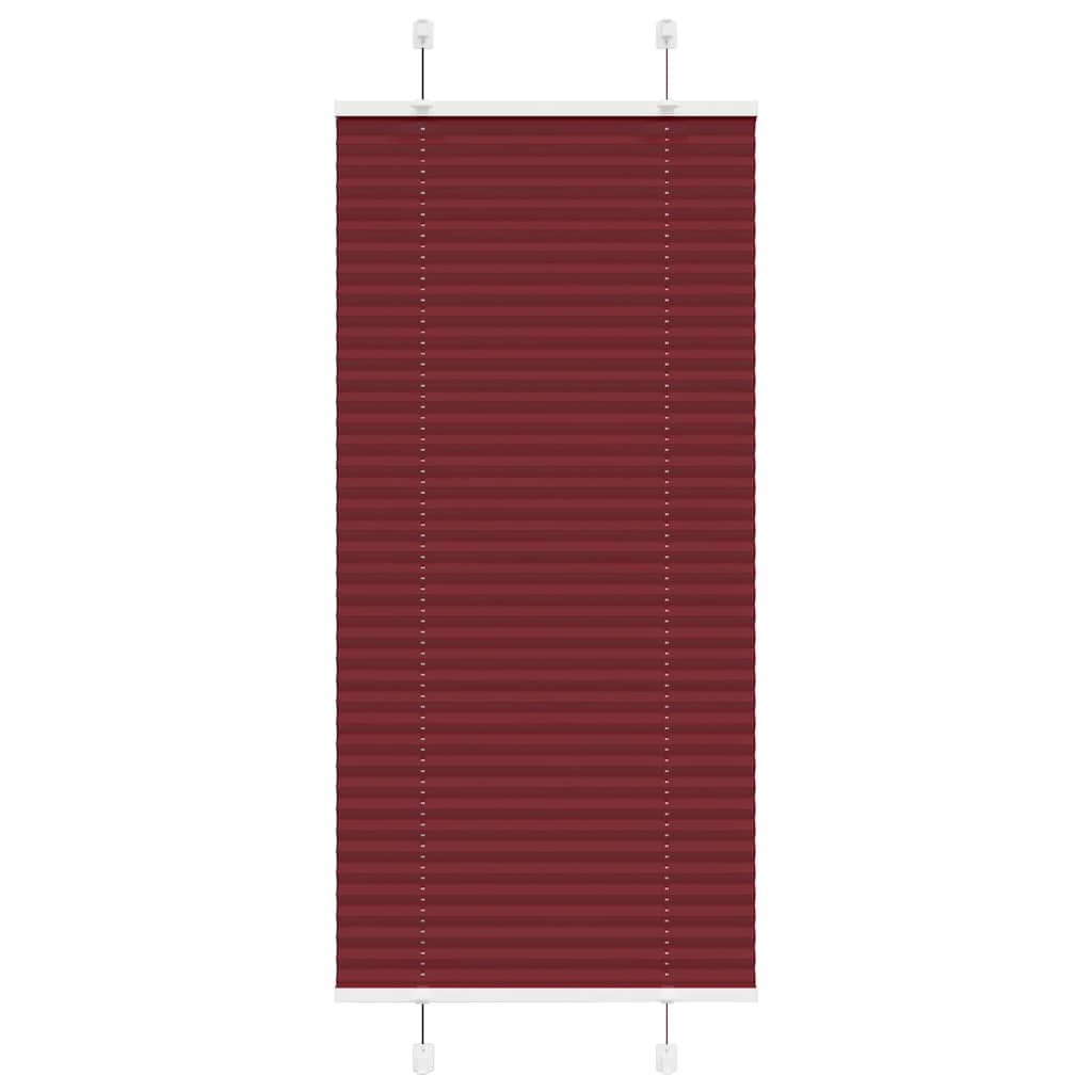 Plissee Bordeauxrot 65x100 cm Stoffbreite 64,4 cm Polyester