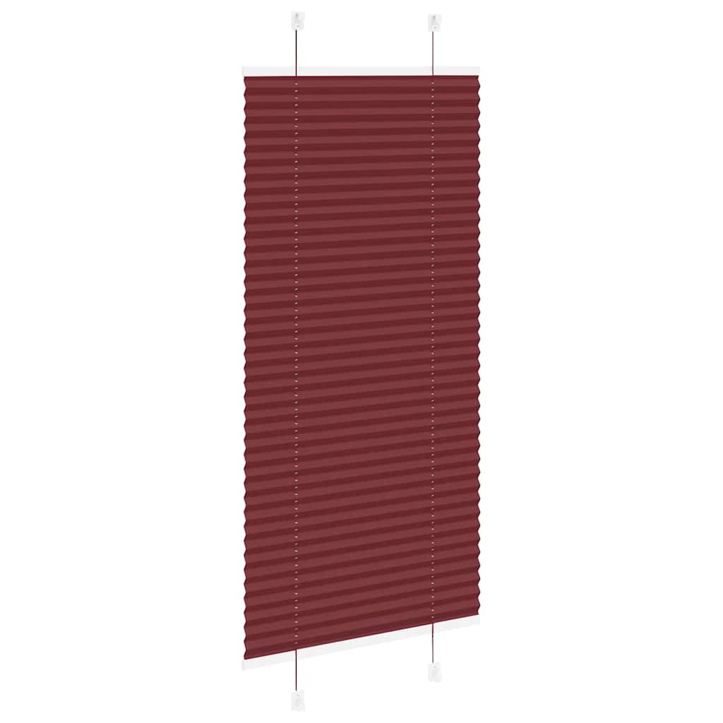 Plissee Bordeauxrot 65x100 cm Stoffbreite 64,4 cm Polyester