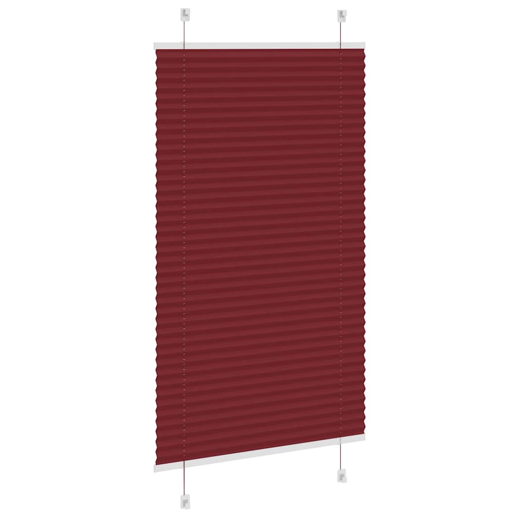 Plissee Bordeauxrot 70x100 cm Stoffbreite 69,4 cm Polyester