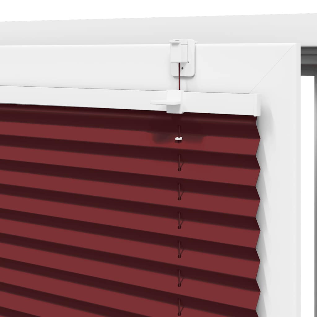 Plissee Bordeauxrot 70x100 cm Stoffbreite 69,4 cm Polyester