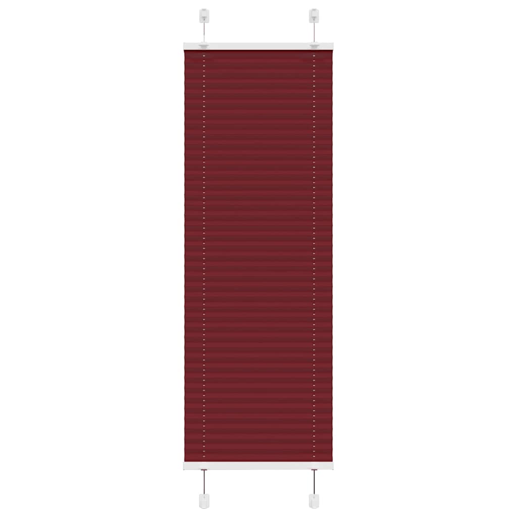 Plissee Bordeauxrot 50x150 cm Stoffbreite 49,4 cm Polyester
