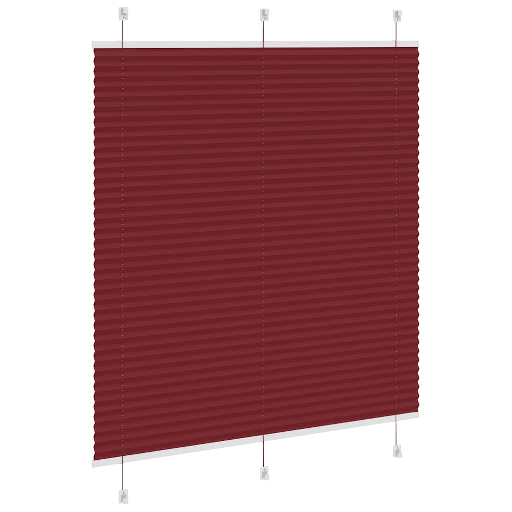 Plissee Bordeauxrot 115x150 cm Stoffbreite 114,4 cm Polyester