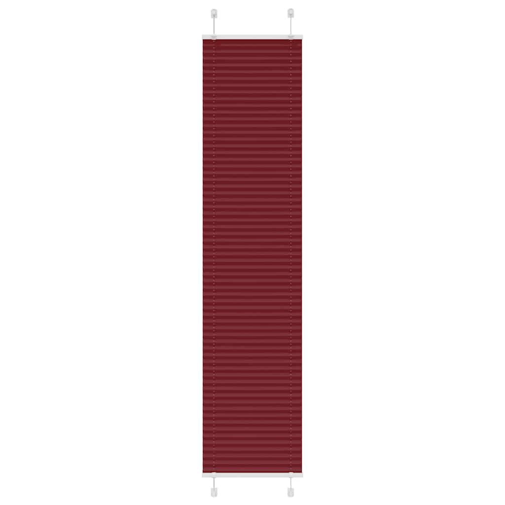 Plissee Bordeauxrot 50x200 cm Stoffbreite 49,4 cm Polyester