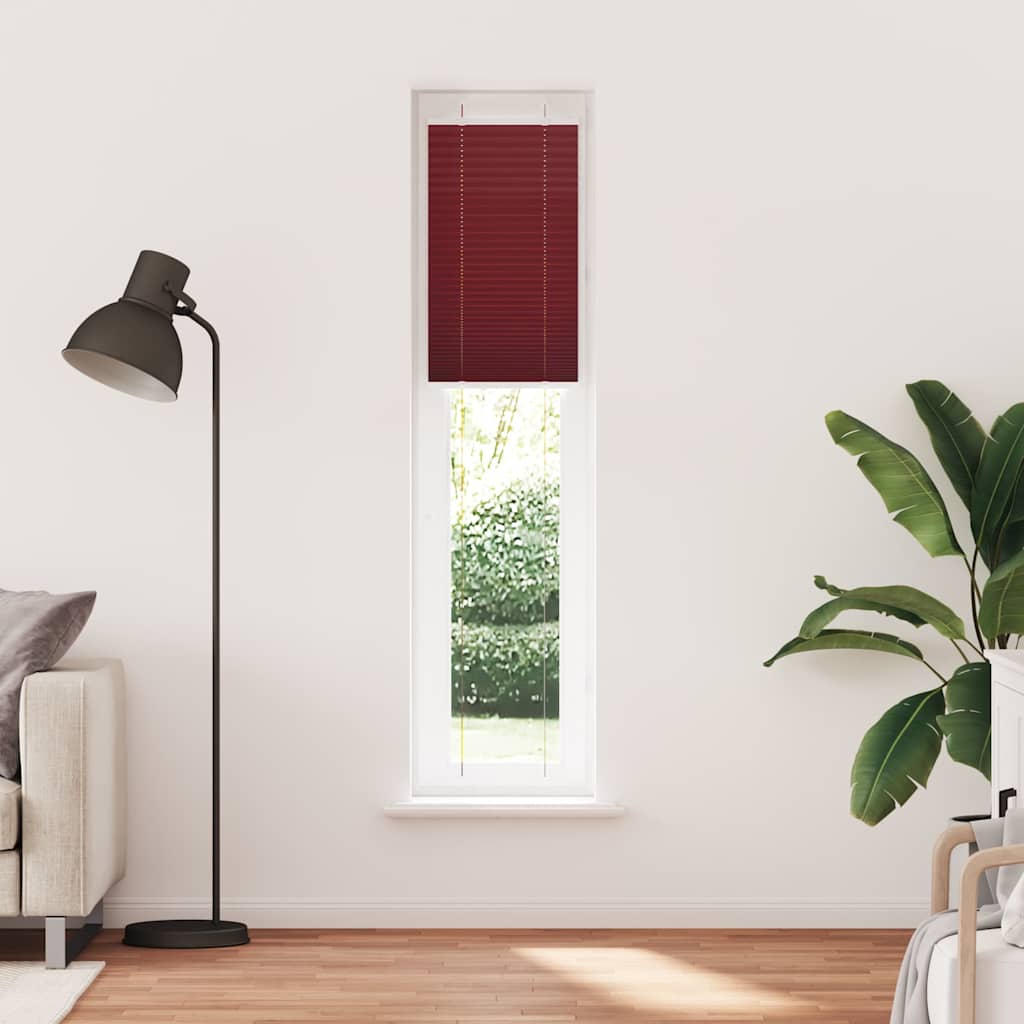 Plissee Bordeauxrot 50x200 cm Stoffbreite 49,4 cm Polyester