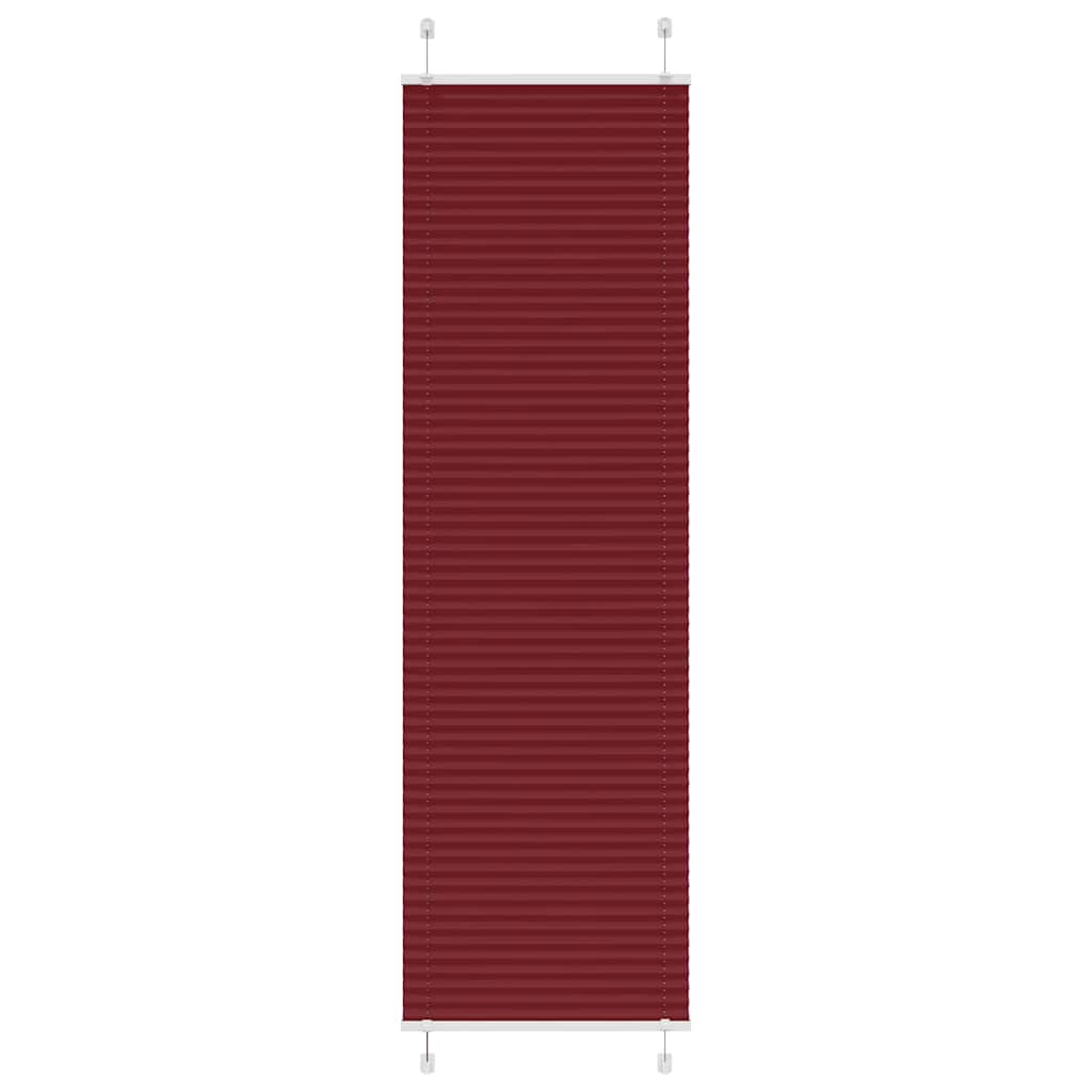 Plissee Bordeauxrot 65x200 cm Stoffbreite 64,4 cm Polyester