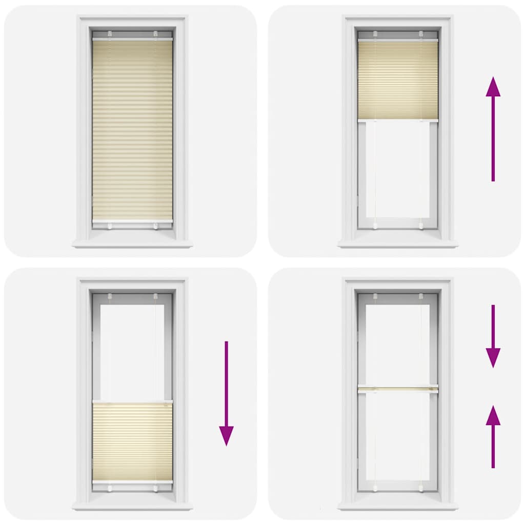 Plissee Creme 65x100 cm Stoffbreite 64,4 cm Polyester