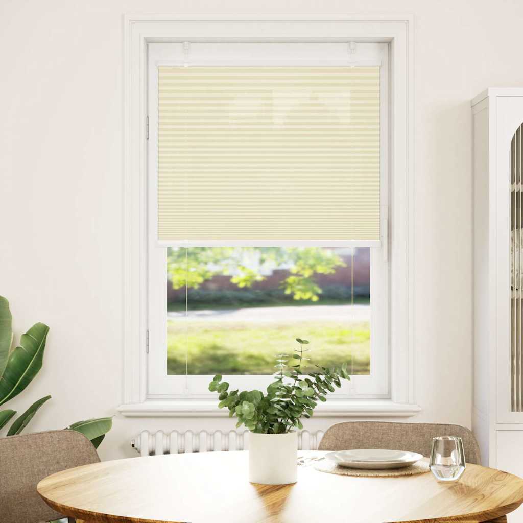 Plissee Creme 80x100 cm Stoffbreite 79,4 cm Polyester
