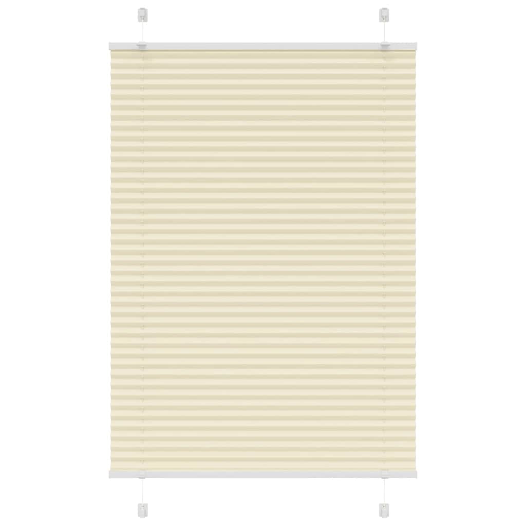 Plissee Creme 100x100 cm Stoffbreite 99,4 cm Polyester