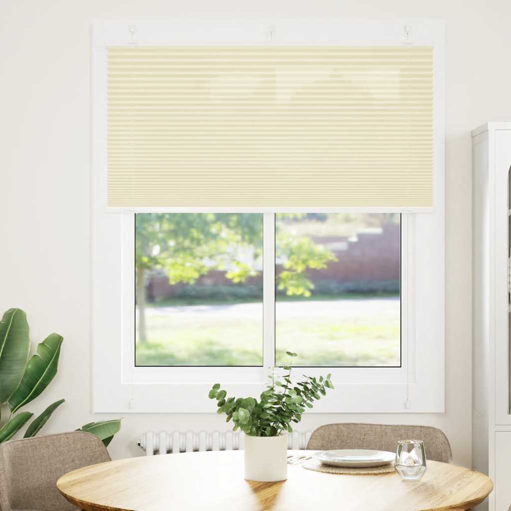 Plissee Creme 120x100 cm Stoffbreite 119,4 cm Polyester