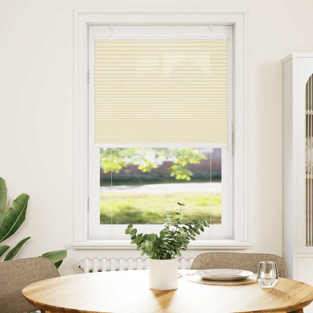 Plissee Creme 75x150 cm Stoffbreite 74,4 cm Polyester