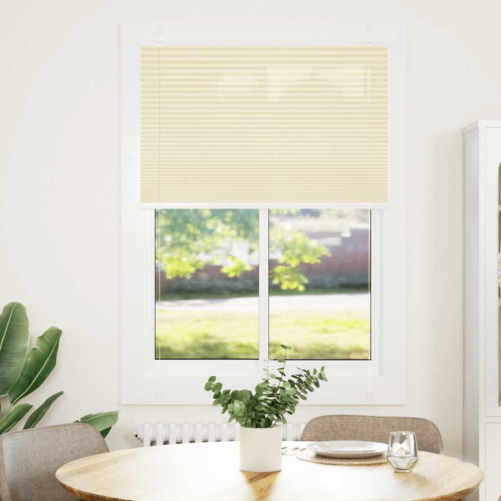 Plissee Creme 90x150 cm Stoffbreite 89,4 cm Polyester