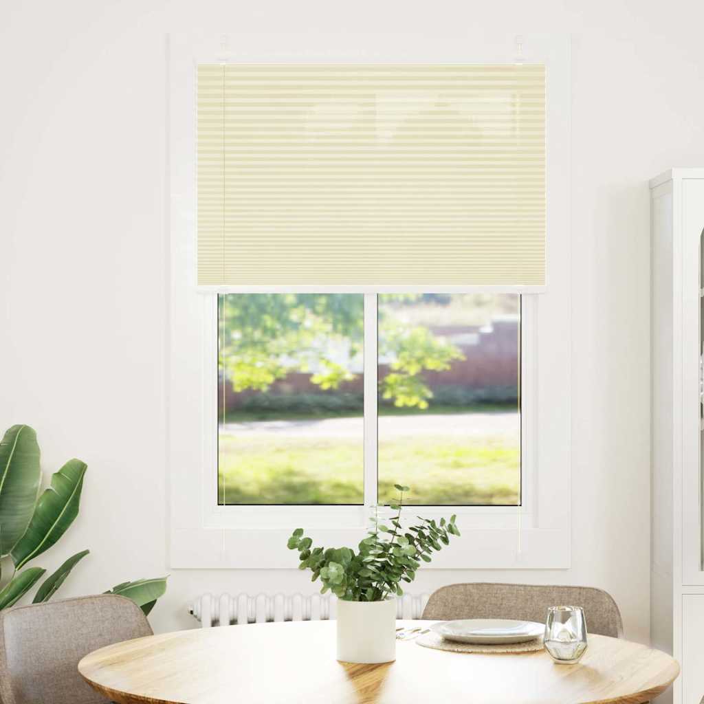 Plissee Creme 100x150 cm Stoffbreite 99,4 cm Polyester